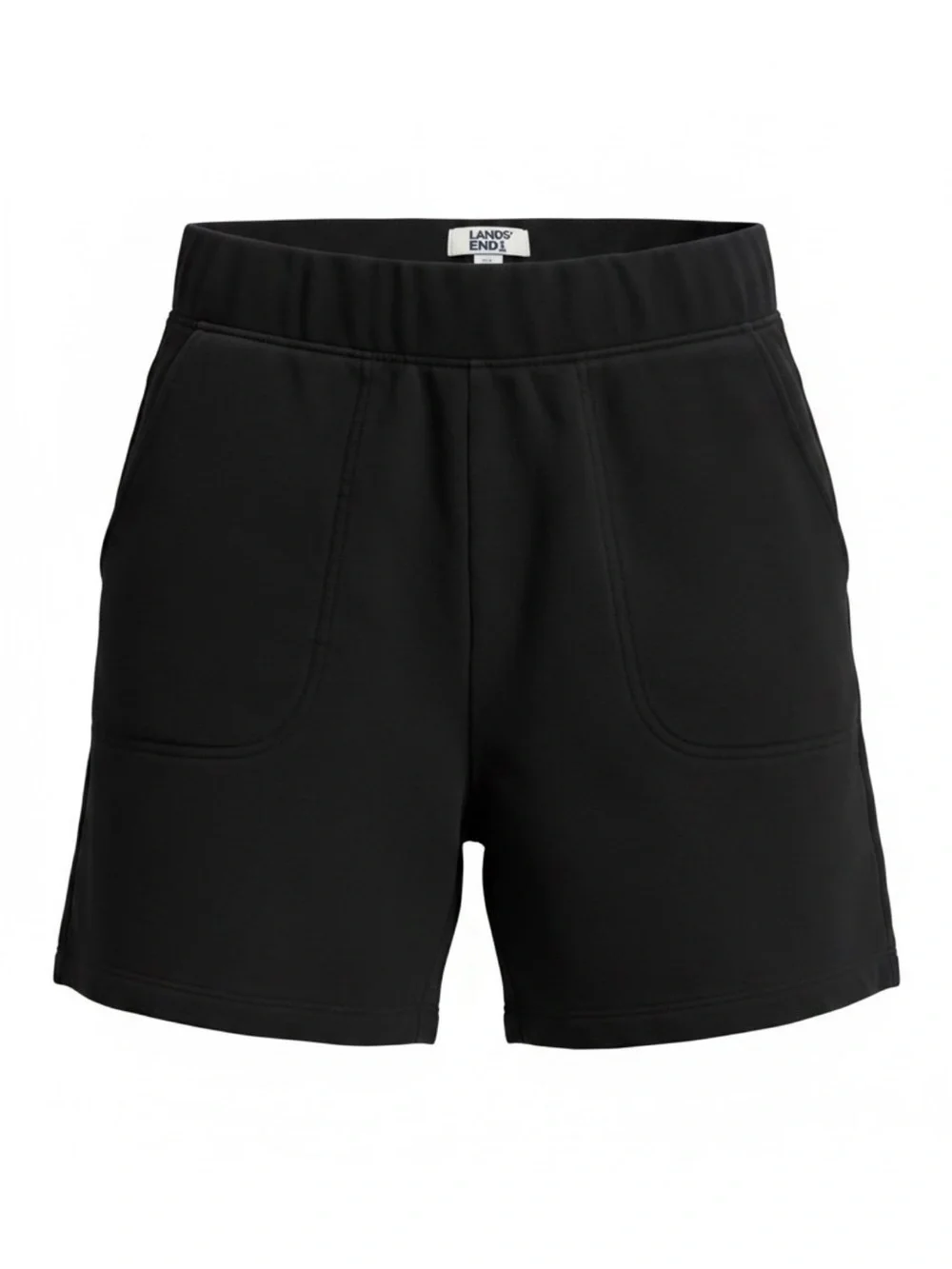 Lands' End Black Bermuda Shorts with Pockets
